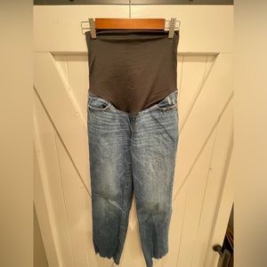 SOLD!! LOFT Maternity Raw Hem Ankle Straight size2